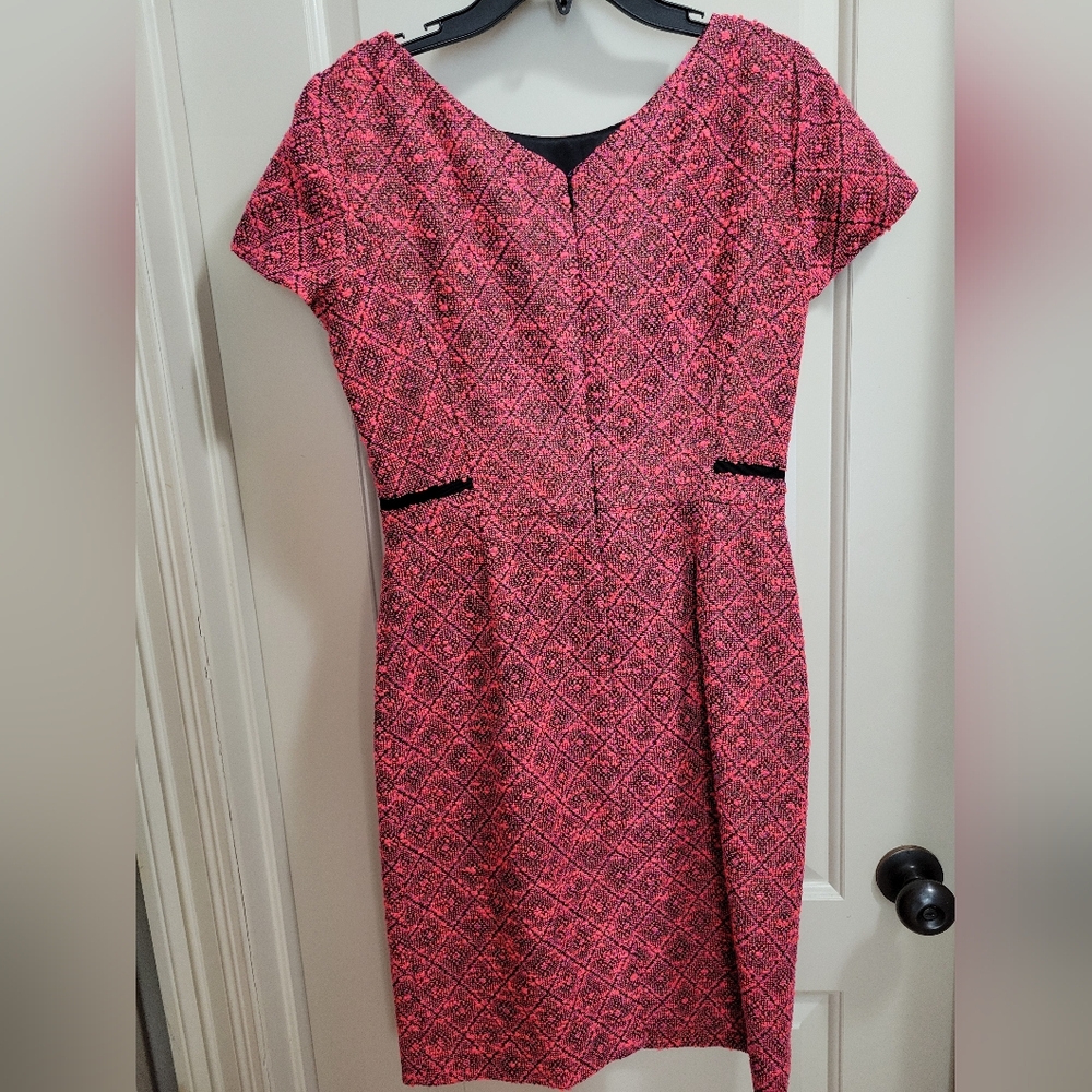 Antonio Melani Pink & Black Knee Length Dress, Size 4